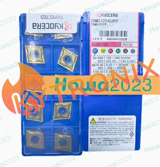 10Pcs/Box KYOCERA CNMG120404PP PV720 CNMG431PP Turning Blade Carbide Inserts