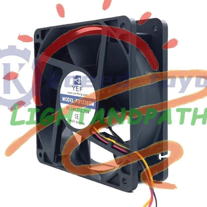 YEF FD1238SM DC24V 0.30A 12cm 3-Wire Cooling Fan #Li