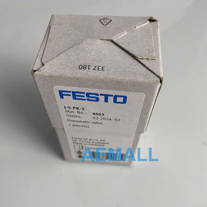 1pcs Festo J-5-PK-3 4503 Pneumatic Valve