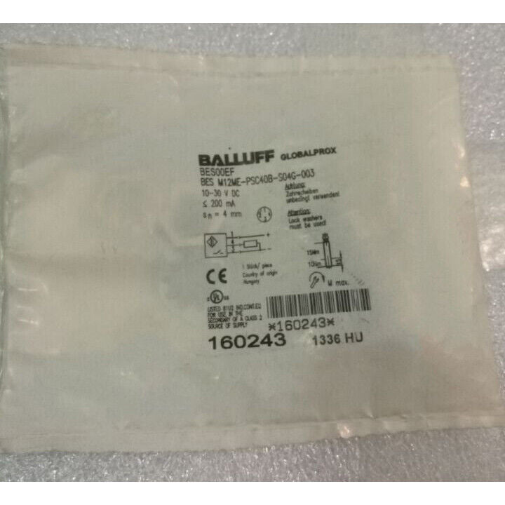 ONE BALLUFF BES M12ME-PSC40B-S04G-003 Proximity Switch - BALLUFF
