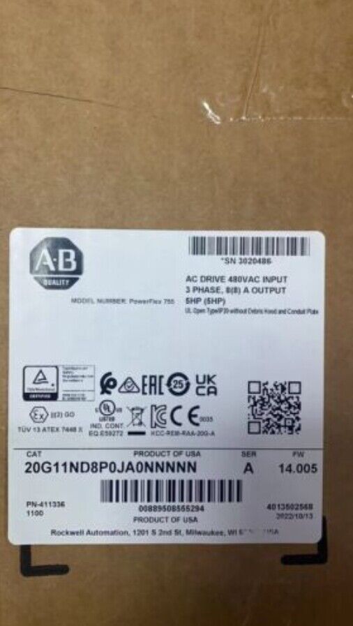 Allen-Bradley AB 20G11ND8P0JA0NNNNN – New Product - ALLEN-BRADLEY