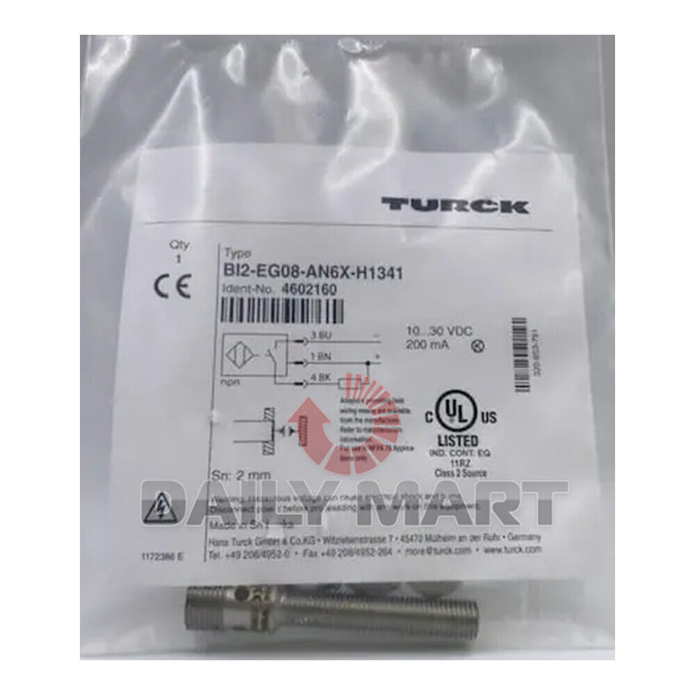 TURCK BI2-EG08-AN6X-H1341 Proximity Switch 10-30 VDC 150 mA