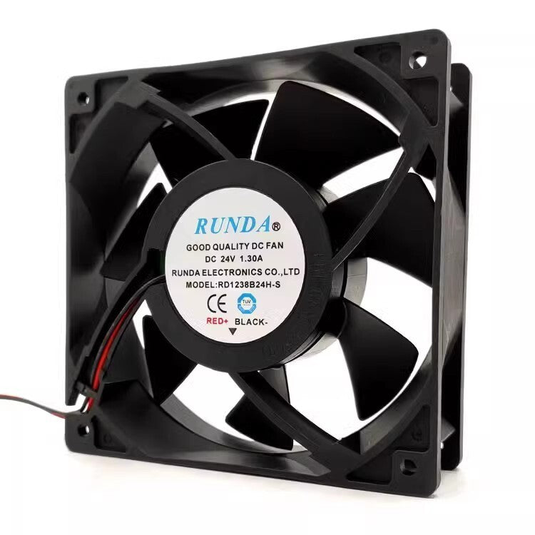 RUNDA RD1238B24H-S 12038 24V 1.3A 2-Wire Inverter Cooling Fan