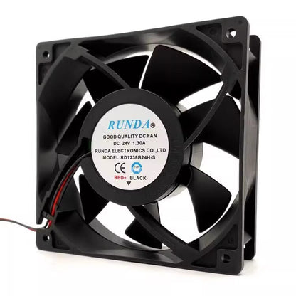 RUNDA RD1238B24H-S 12038 24V 1.3A 2-Wire Inverter Cooling Fan