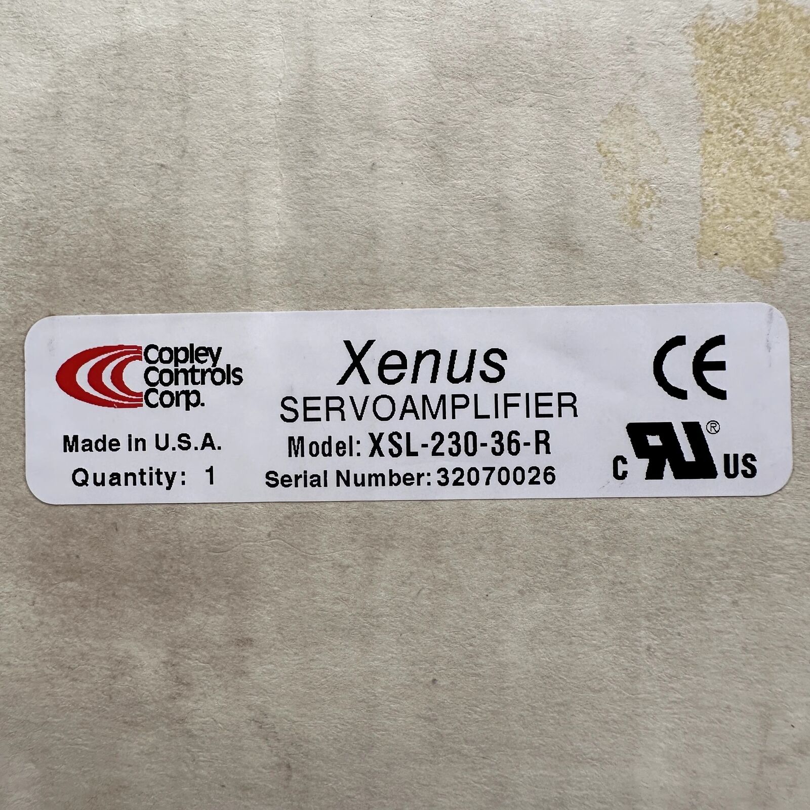 new 1pcs Copley Servo Driver XSL-230-36-R - COPLEY