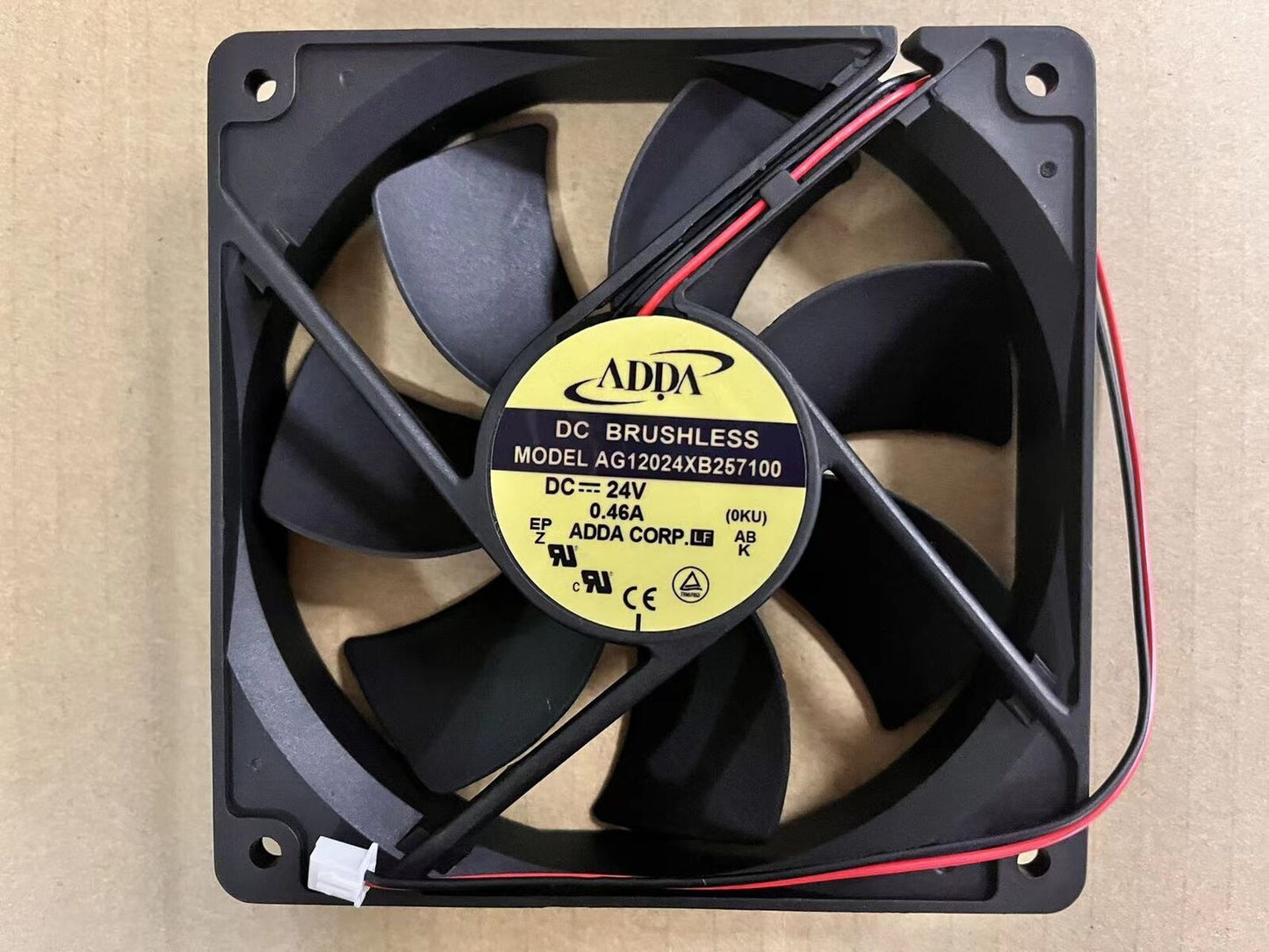 new for ADDA  AG12024XB257100 12025 12CM 24V 0.46A Welding machine fan