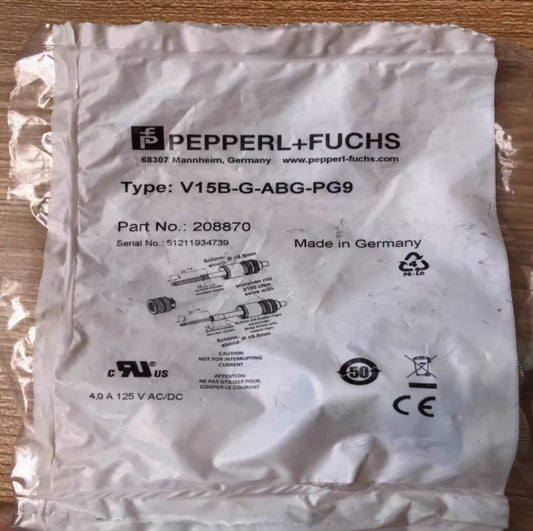 1PC  Pepperl+Fuchs V15B-G-ABG-PG9 Connector Free Ship