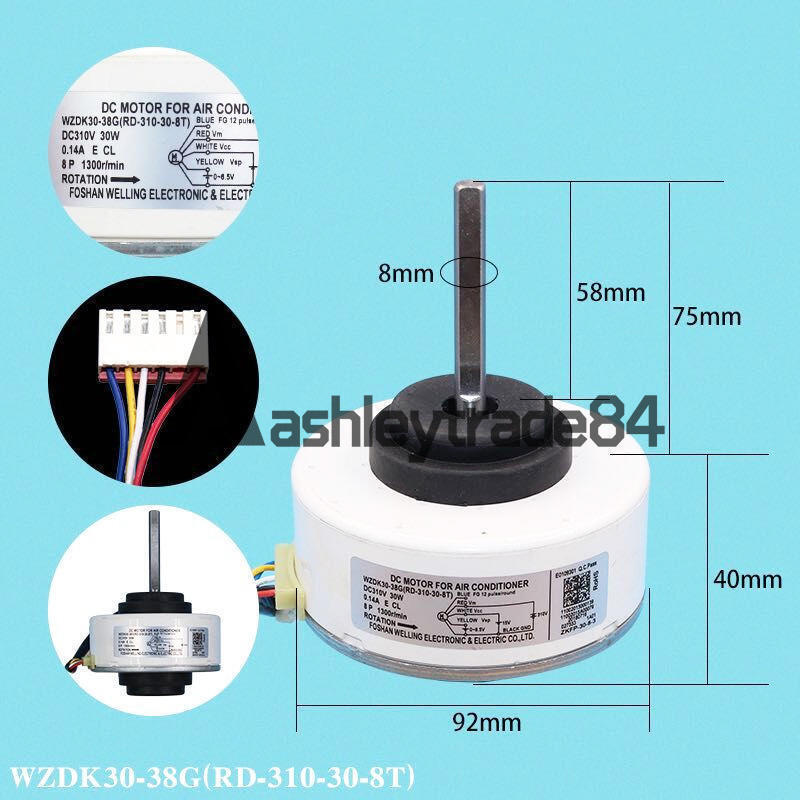 New 1PC WZDK30-38G Air Conditioner Motor - ZANRAN AIR CONDITIONER MOTOR