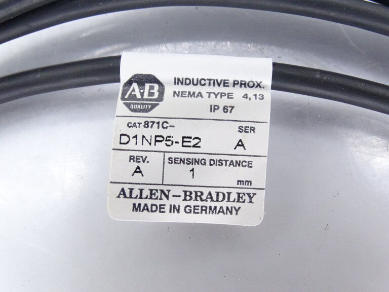 Allen Bradley 871C-D1NP5-E2 Series A Motion Sensor - 2-Wire Wired Option - ALLEN BRADLEY