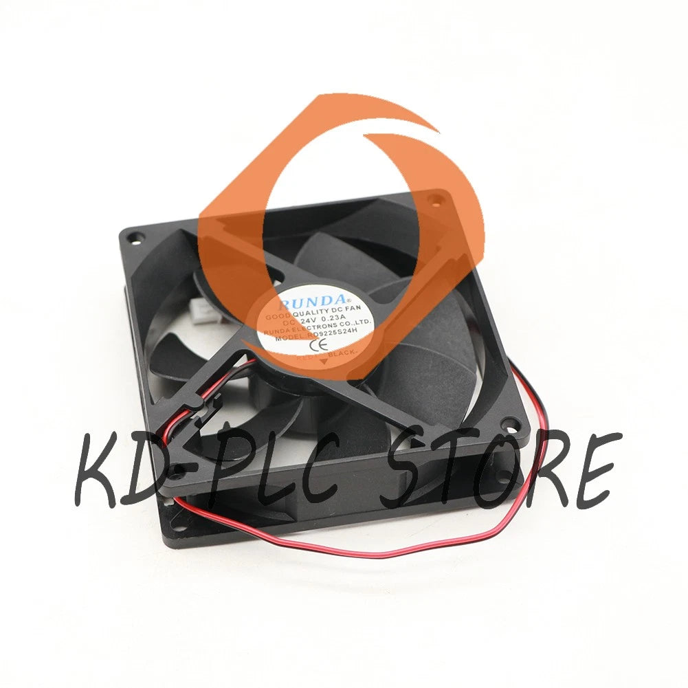 1PCS RUNDA Fan RD9225S24H DC24V 0.23A 9225 9CM 2 Wire Cooling Fan