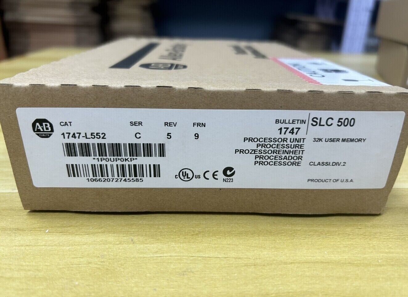 AB 1747-L552 SER C SLC 500 CPU Processor Unit Controller - AB