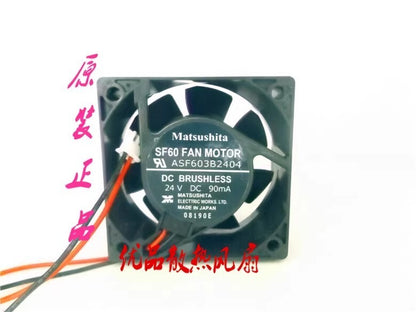MATSUSHITA ASF603B2404 24V 90MA 60*60*25MM 2-Pin Inverter Cooling Fan