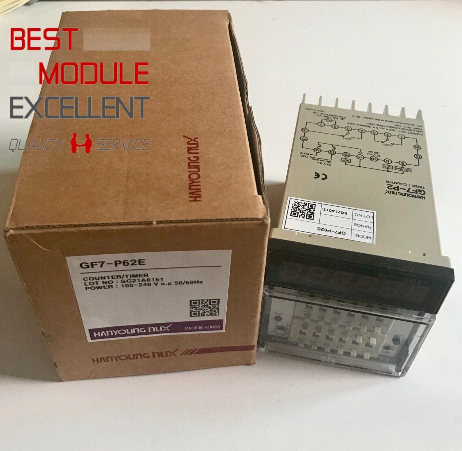 HANYOUNG GF7-P62E Quality Assurance - HANYOUNG