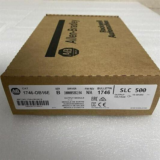 New Factory Sealed AB 1746-OB16E SER B SLC 500 PLC Output Module - FACTORY SEALED