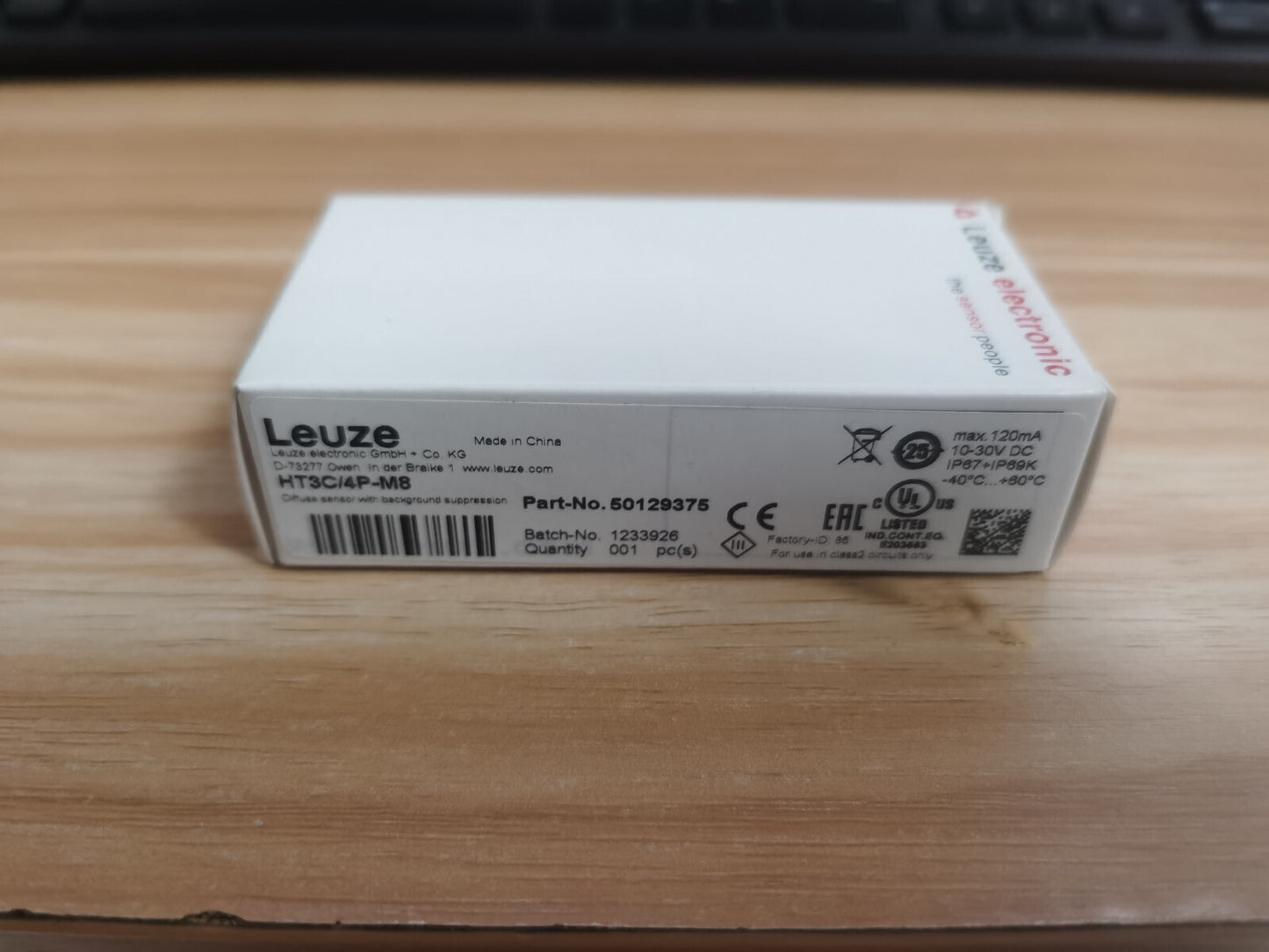 1PC  LEUZE  HT3C/4P-M8  PHOTOELECTRIC SENSOR IN BOX