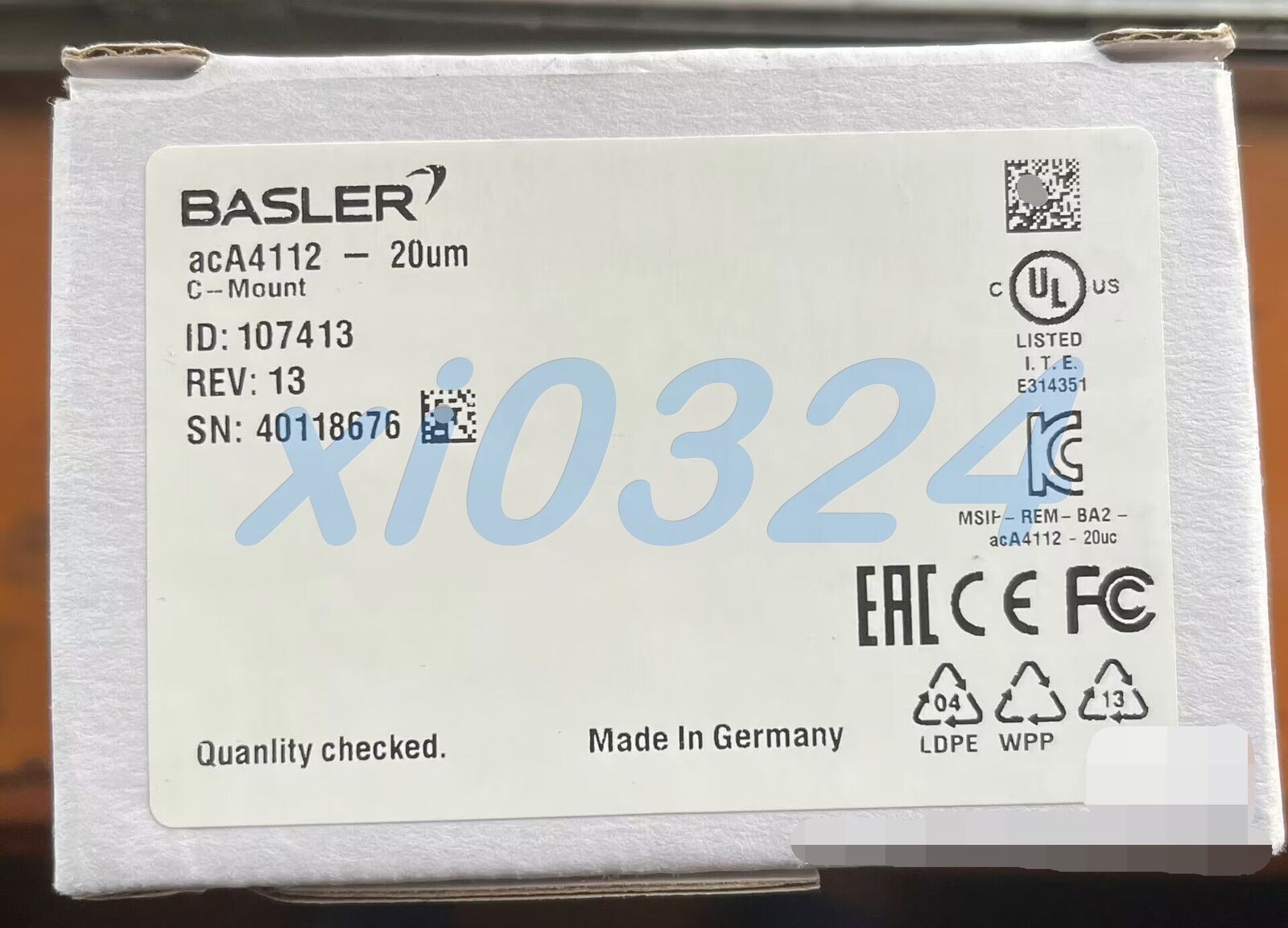 new 1pcs Basler acA4112-20um industrial camera , - BASLER