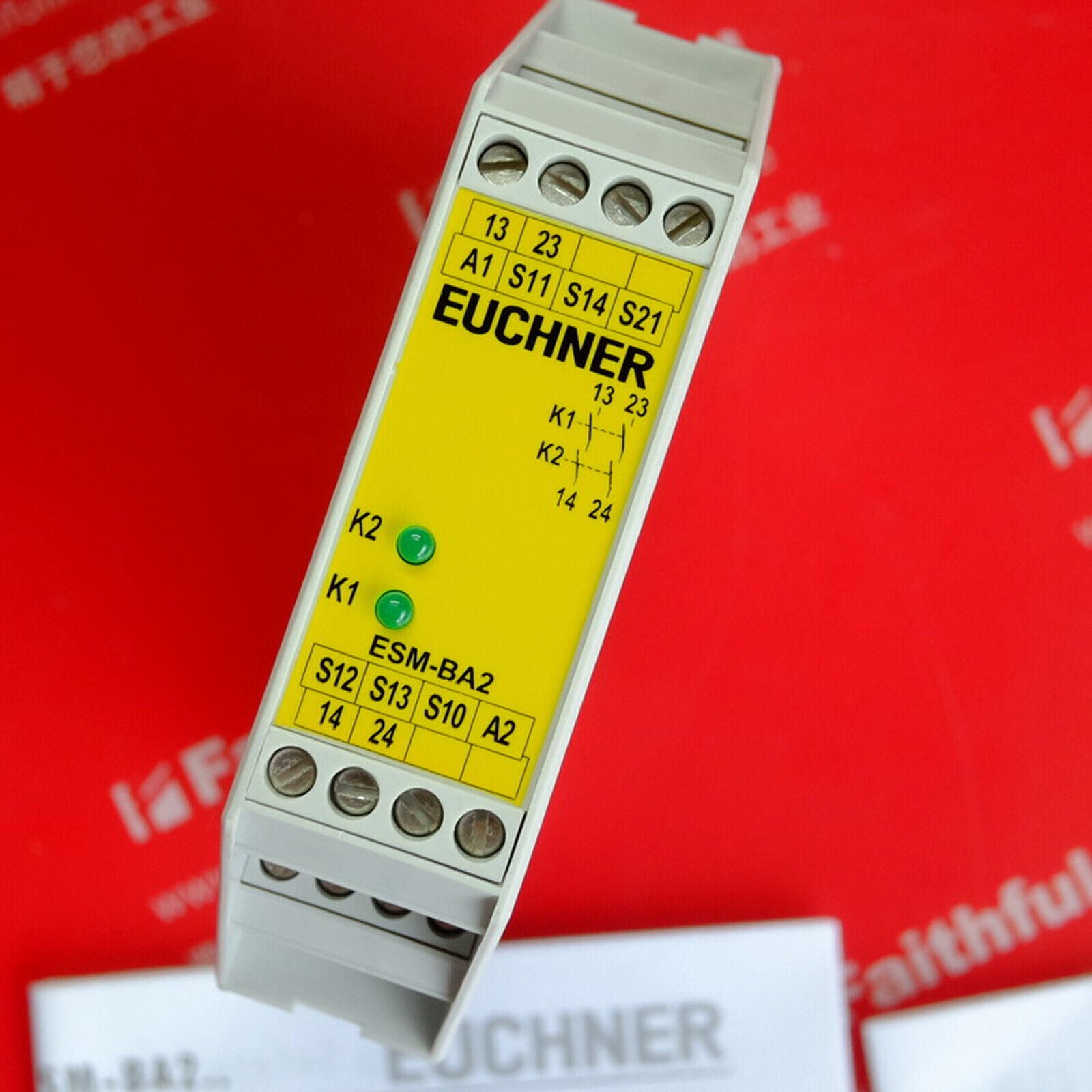 new 1PCS  FOR EUCHNER Safety relay ESM-BA201 24V FAST SHIP#XR