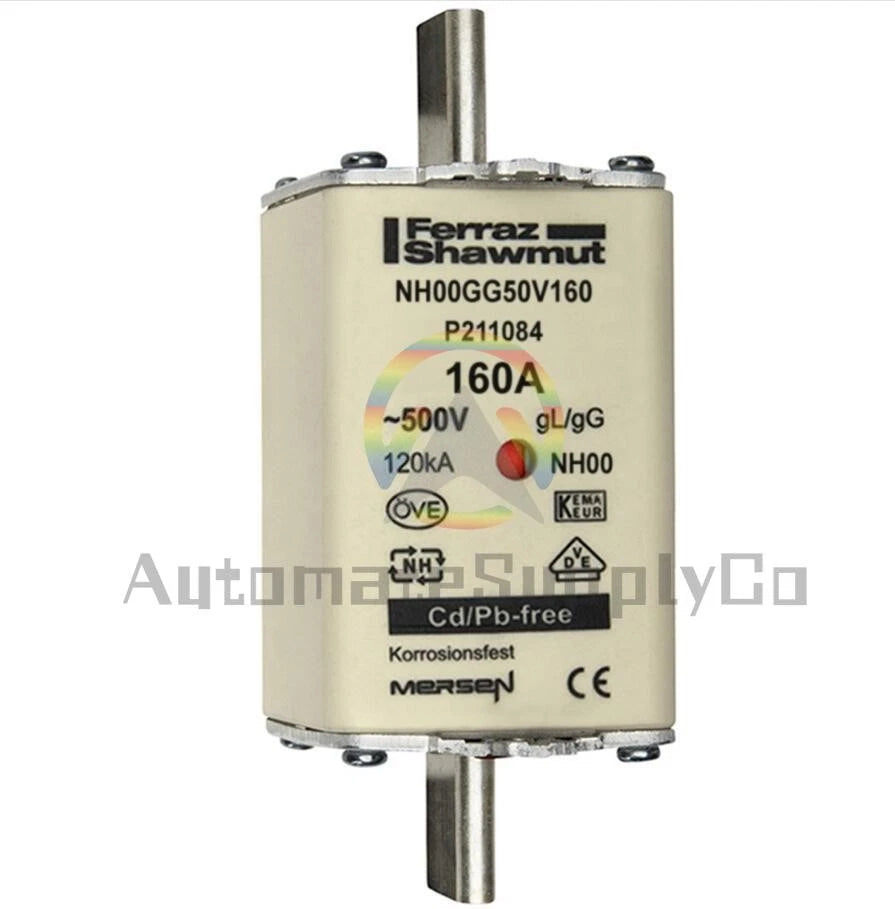 Ferraz Shawmut Mersen NH000GG50V160 Fuse ,160A 500V fuse-link gG Size NH000