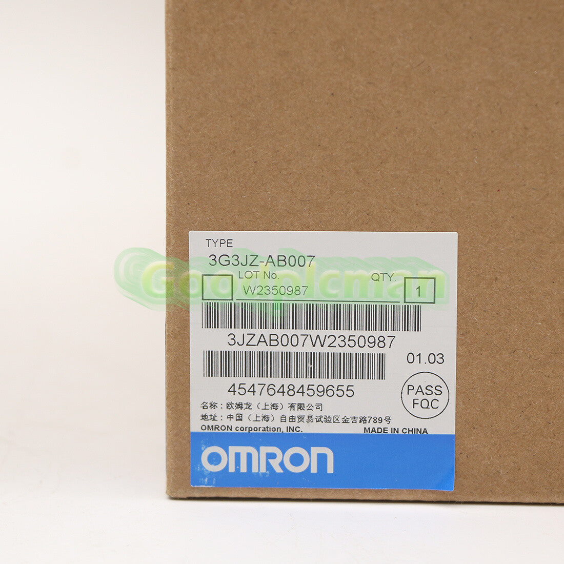 OMRON SYSDRIVE 3G3JZ Inverter 3G3JZ-AB007 ( 3G3JZAB007 ) 1Pcs/
