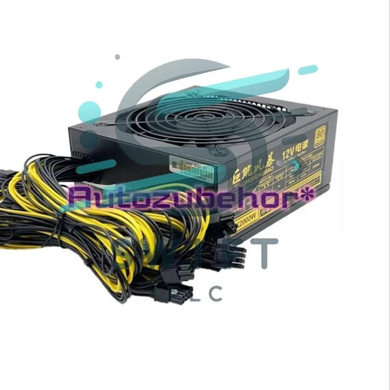 1Pc. ATX-2000W 4U Power Supply 16*8P 4*6P 12V 2000W For 8*GPU B75 B85 Platform