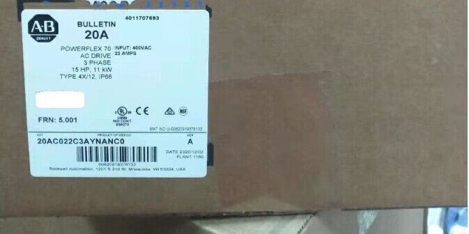 AC Drive 20AC022C3AYNANC0 NEW - ABBAC DRIVES