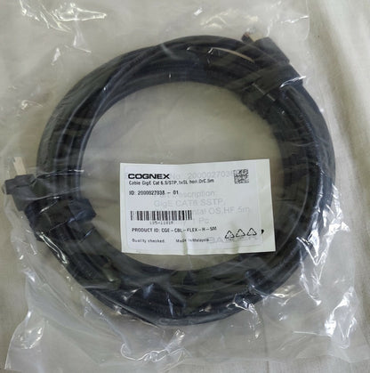 COGNEX CGE-CBL-FLEX-H-5M Gige Ethernet Cable One Year Warranty Fast Shipping