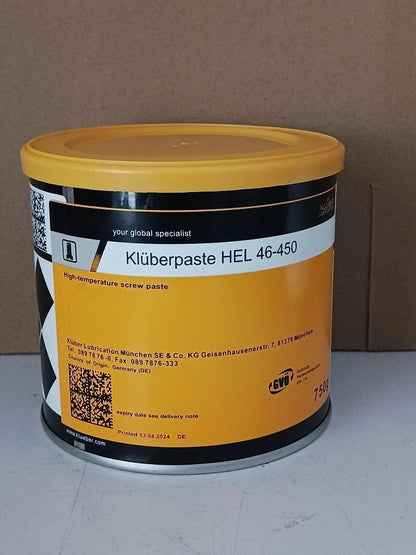 KLUBER Lubrication Kluberpaste HEL 46-450 750g ( 26.5 oz) free ship