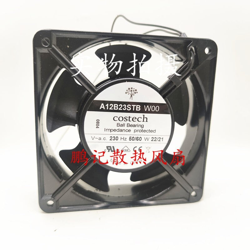 1pcs Costech A12B23STB W00 230V 22W 12 cm cabinet chassis cooling fan
