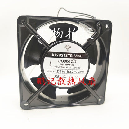 1pcs Costech A12B23STB W00 230V 22W 12 cm cabinet chassis cooling fan