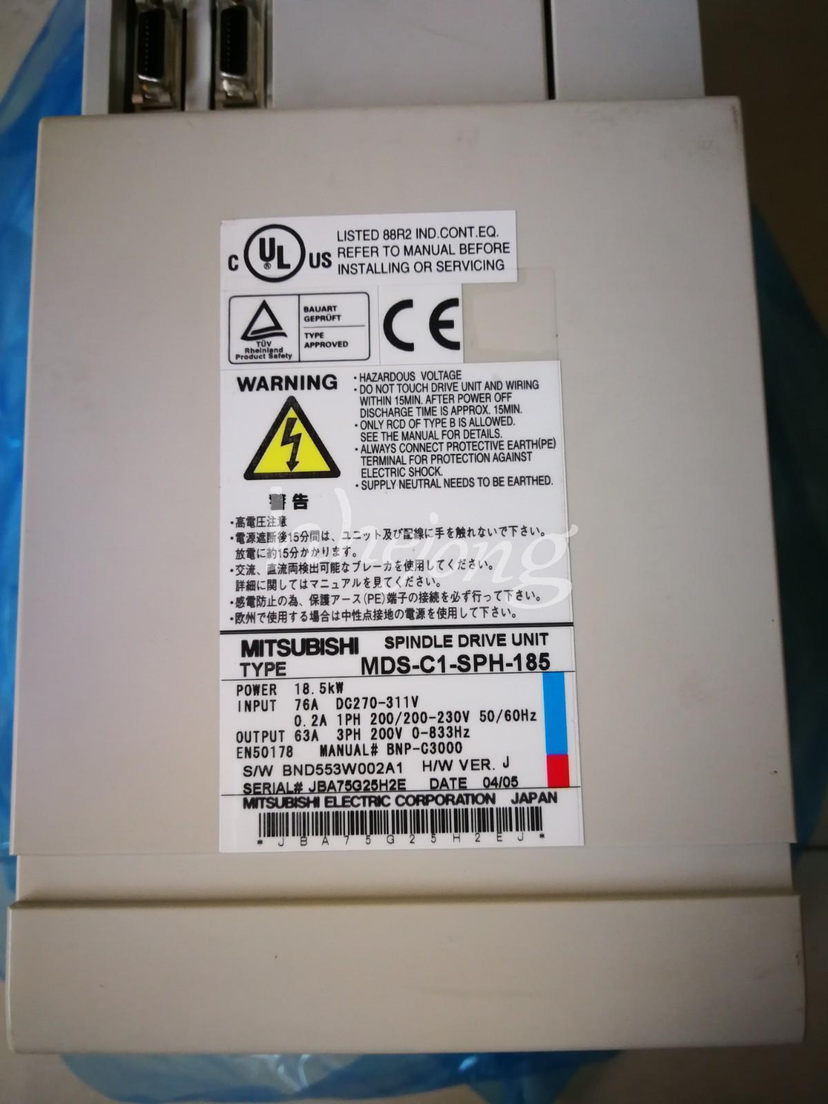 1PCS Mitsubishi Servo Drive MDS-C1-SPH-185 - MITSUBISHI