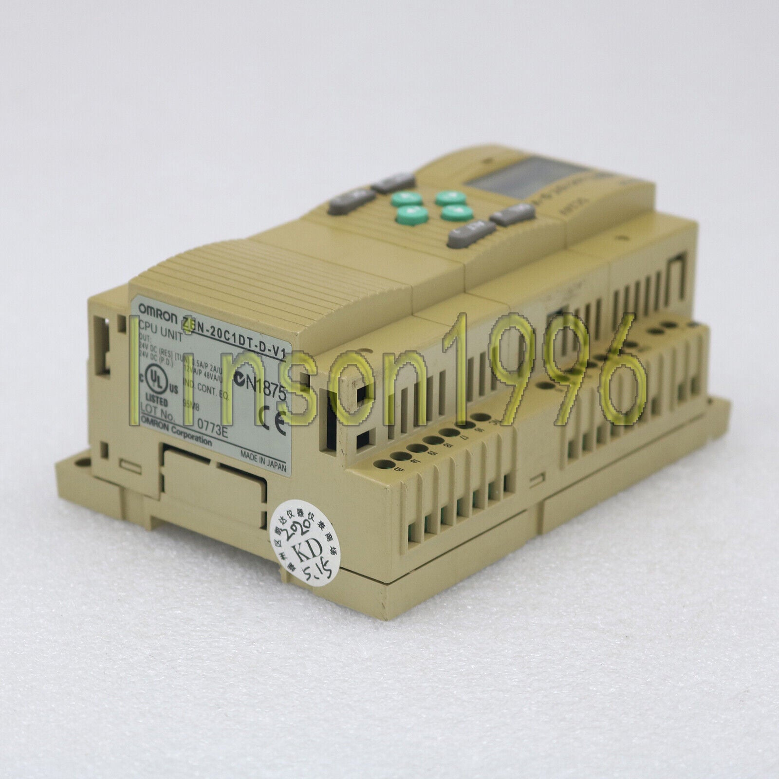 Used CPU Unit ZEN-20C1DT-D-V1 tested in ok - OMRON