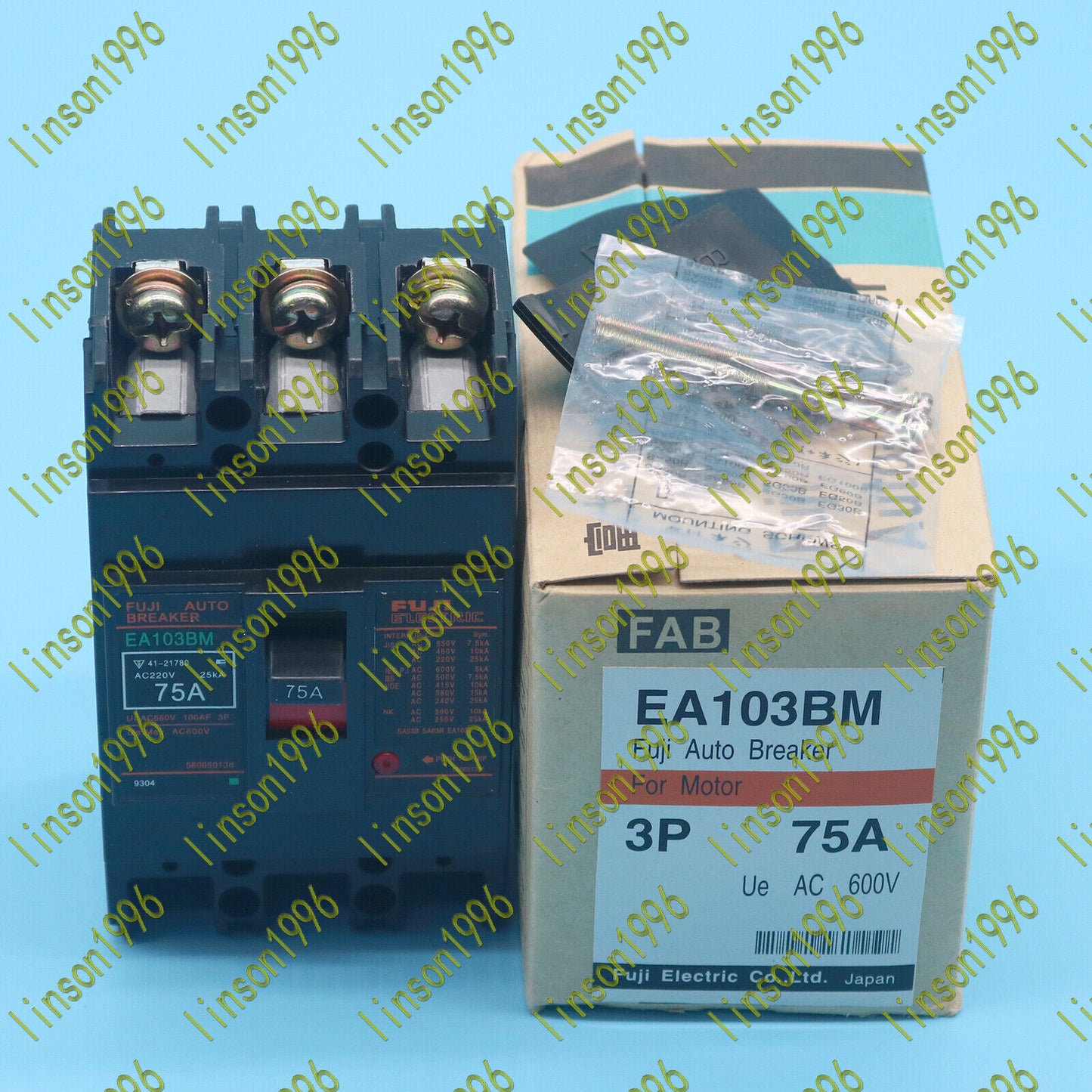 New FUJI EA103BM 75A 3P Circuit Breaker - FUJI