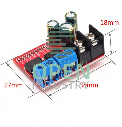 Dual 5A DC Motor Drive Remote Control Double H-Bridge PWM Speed Control Module M