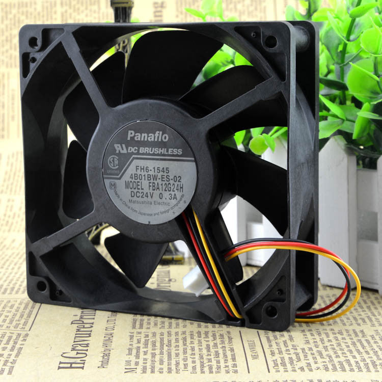 1PCS Panaflo FBA12G24H 12CM 12038 24V 0.3A cooling fan 3pin