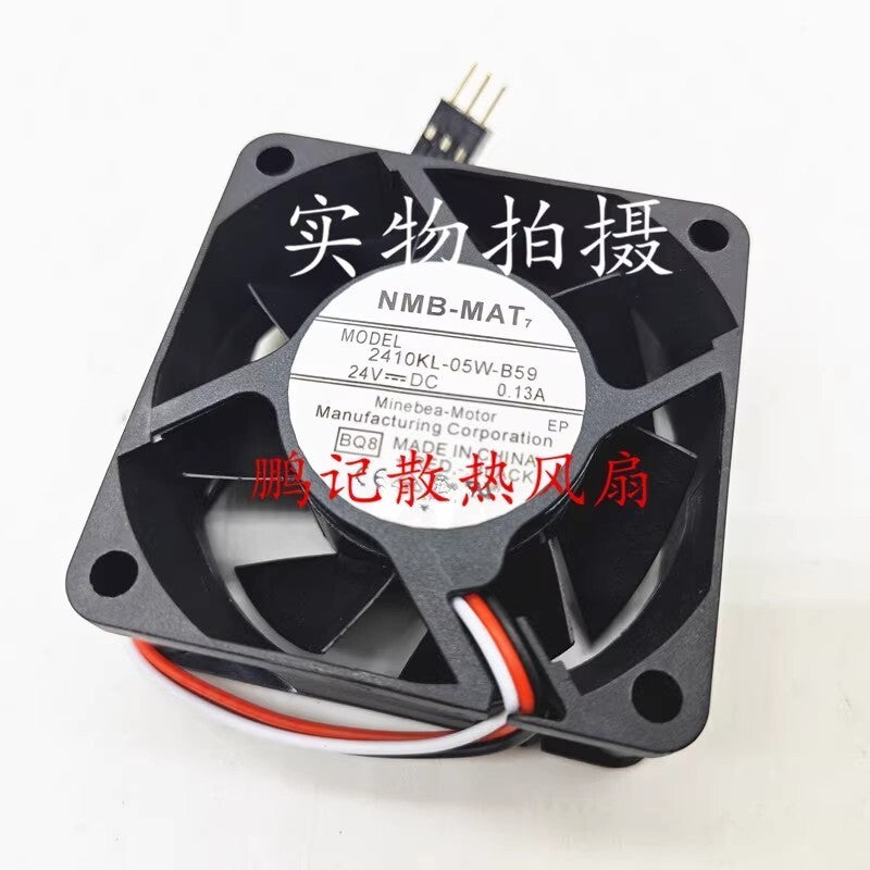 NMB 2410ML-05W-B59 6025 DC24V 0.13A 6CM 3-Wire Inverter Cooling Fan