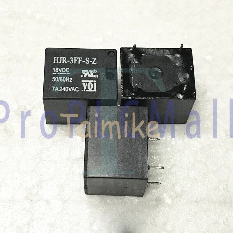 10Pcs TIANBO HJR-3FF-S-Z 18VDC Power Relay 5Pins 10A 120VAC~