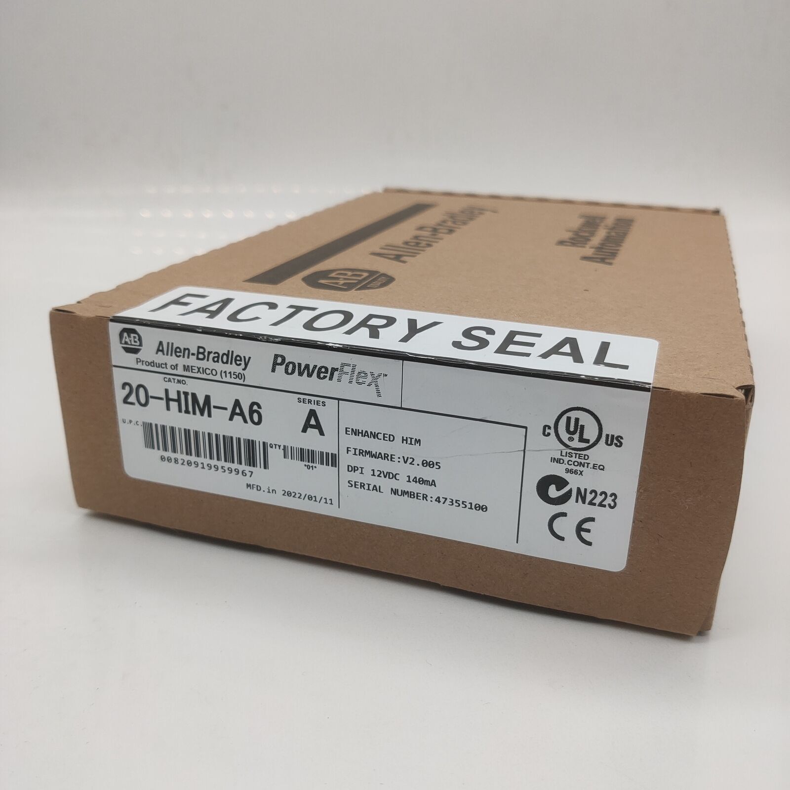 Allen-Bradley 20-HIM-A6 Enhanced Version 2.007 12VFC New Sealed - ALLEN-BRADLEY