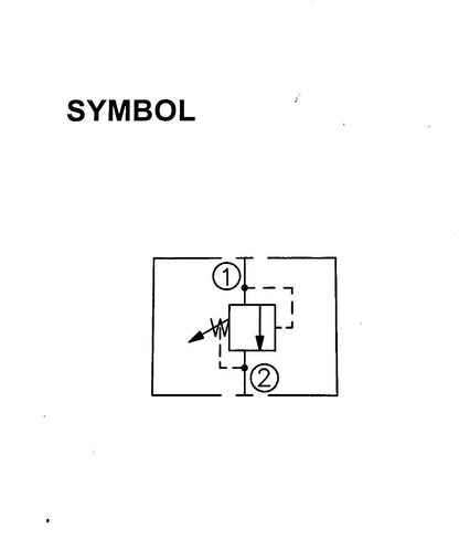 Threaded cartridge valves direct acting relief valve LRV-08-36 hydraulic - THREADED VALVES