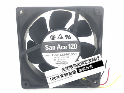 SANYO 109R1224H1D08 24V 0.25A 12CM inverter cooling fan