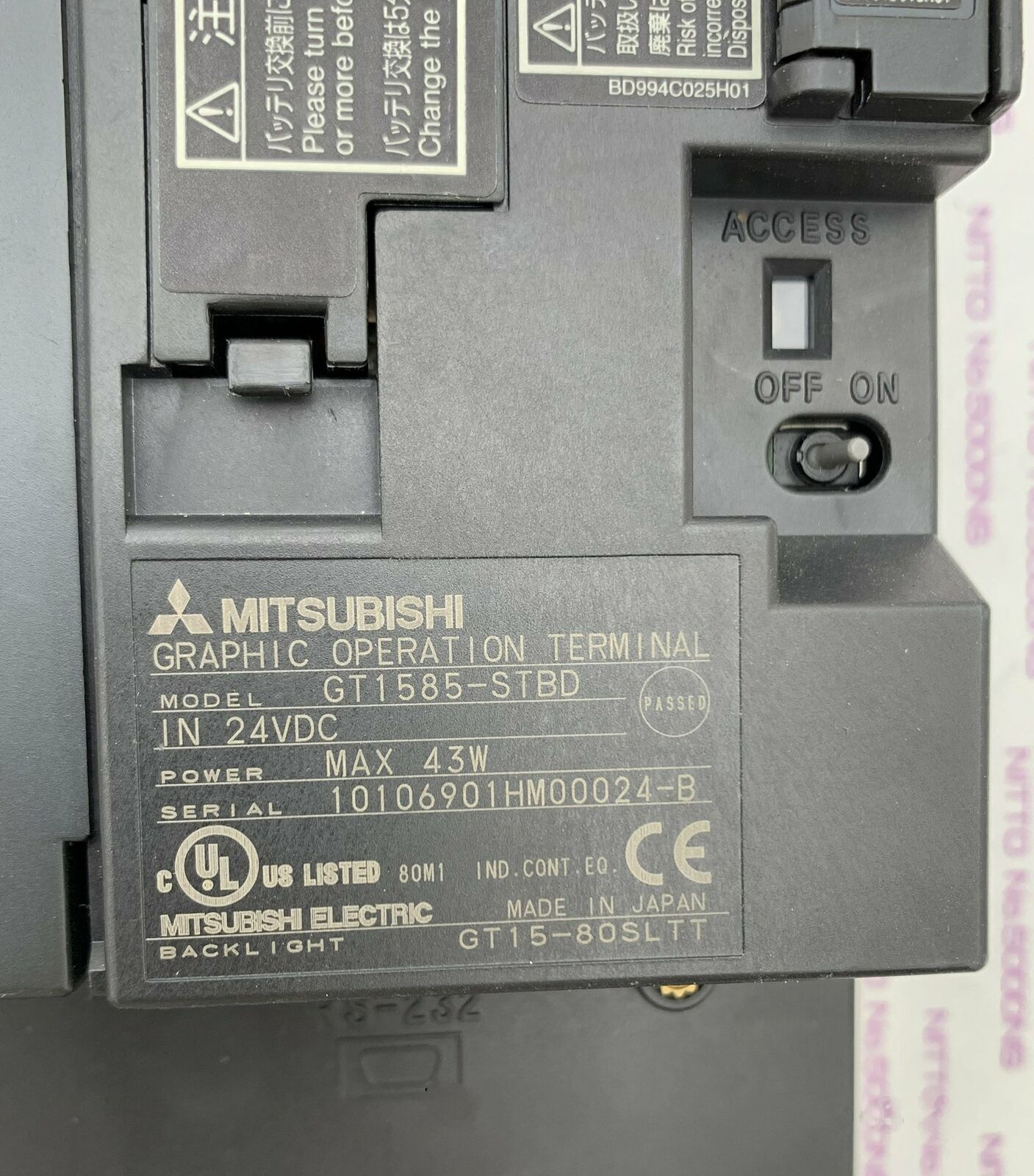 used ONE Mitsubishi touch screen GT1585-STBD GT1585STBD Fully tested - MITSUBISHI