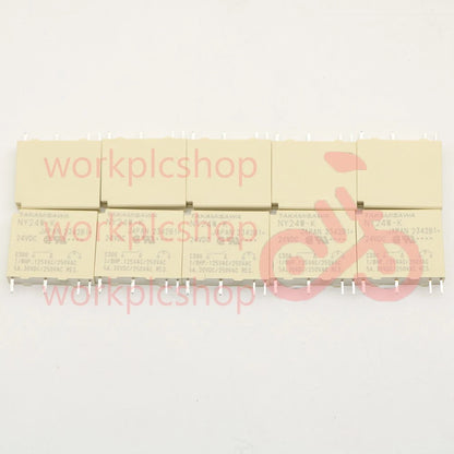 10PCS TAKAMISAWA NY24W-K 24VDC DC24V Power Relay 4Pins 5A #US