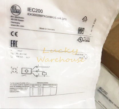 IFM IEC200 Inductive Full-metal Sensor Threaded Type 10...36 DC PNP #