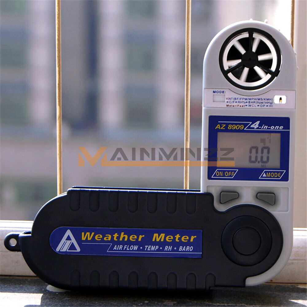 ONE AZ8909 Air Velocity Humidity Dew Point Temperature Tester Pressure Meter - ONE