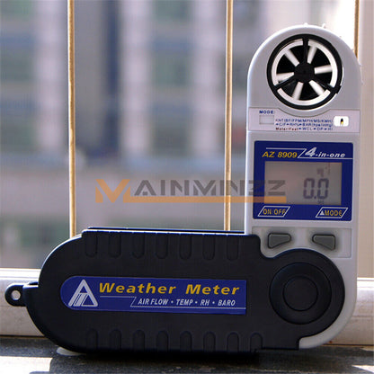 ONE AZ8909 Air Velocity Humidity Dew Point Temperature Tester Pressure Meter - ONE