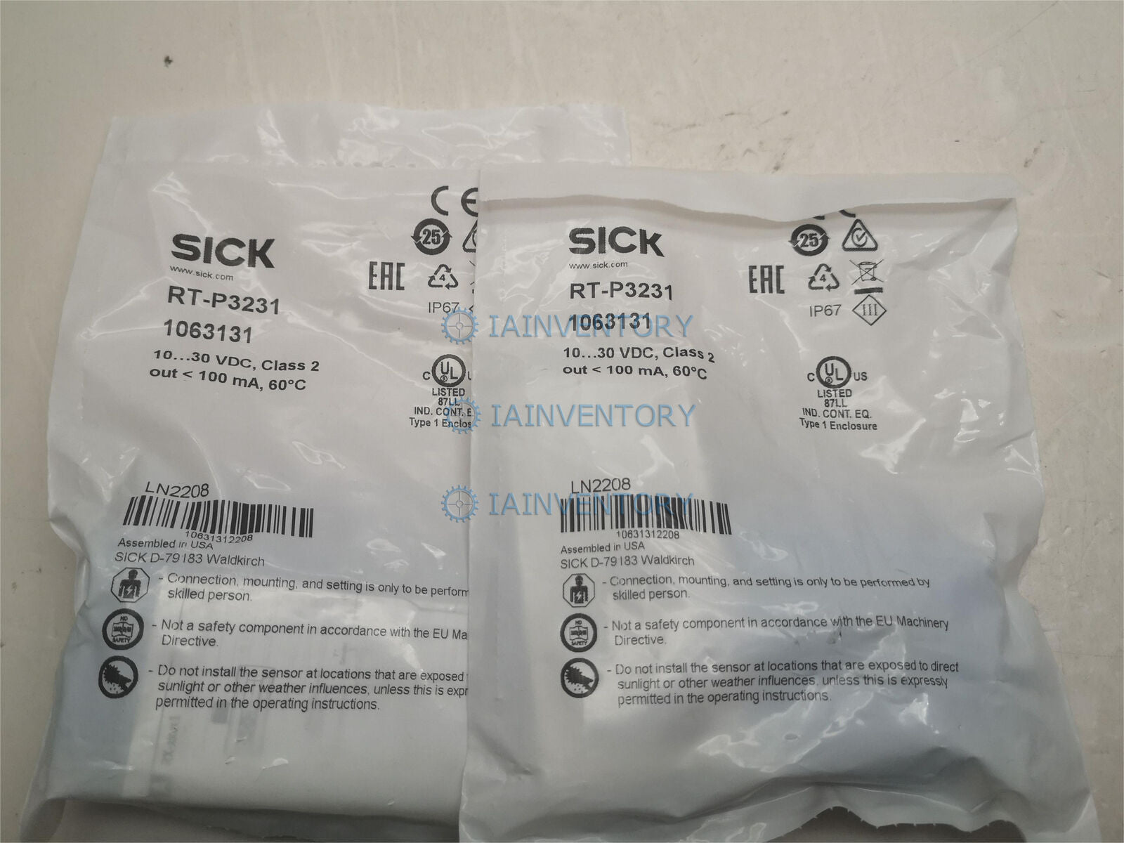 1-Piece Sick RT-P3231 Photoelectric Switching Sensor A5 - SICK