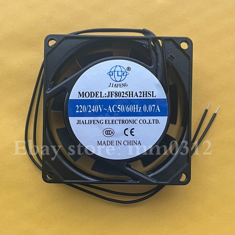 JIAFENG JF8025HA2HSL 8025 AC220V-240V 0.07A 8CM Double Ball Cooling Fan
