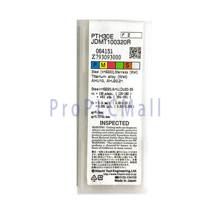 HITACHI JDMT100320R PTH30E CNC Blade ~1PCS