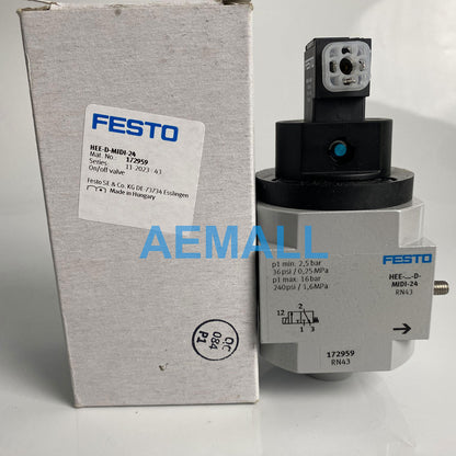 1pcs Festo HEE-D-MIDI-24 172959 Shut off Valve/ On/off Valve