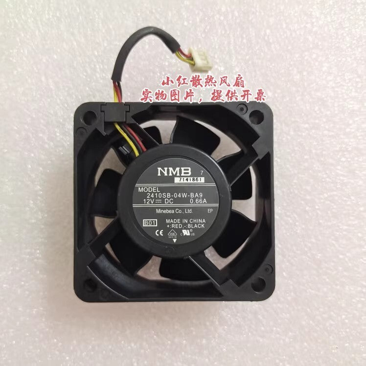 NMB 2410SB-04W-BA9 6025 12V 0.66A 6CM Cooling Fan
