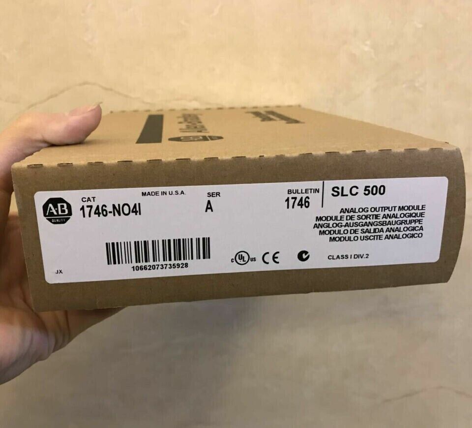New Factory Sealed AB 1746NO4I SLC 500 Analog Output Module - FACTORY SEALED